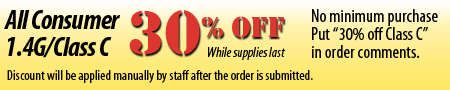 Class C 30% off sale